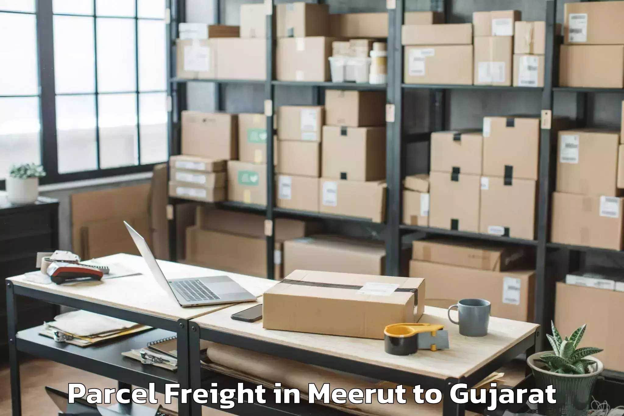 Discover Meerut to Valod Parcel Freight